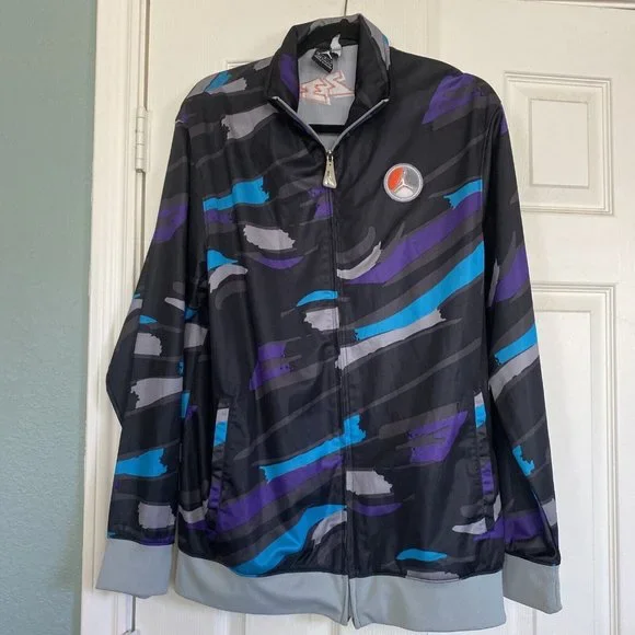 Jordan Jackets Coats Vintage Air Jordon Mens Black Purple